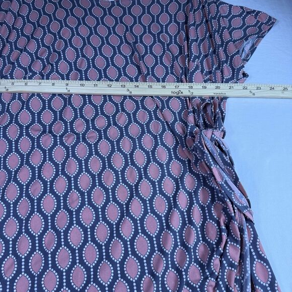 Robbie Bee‎ Dress Signature Pink/Grey/White Sleeveless Tie Sz 2XL Office Party - Picture 9 of 16